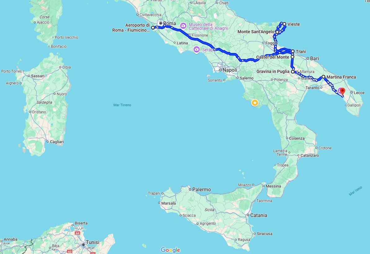 Trayectis Rome-Puglia itinerary 2