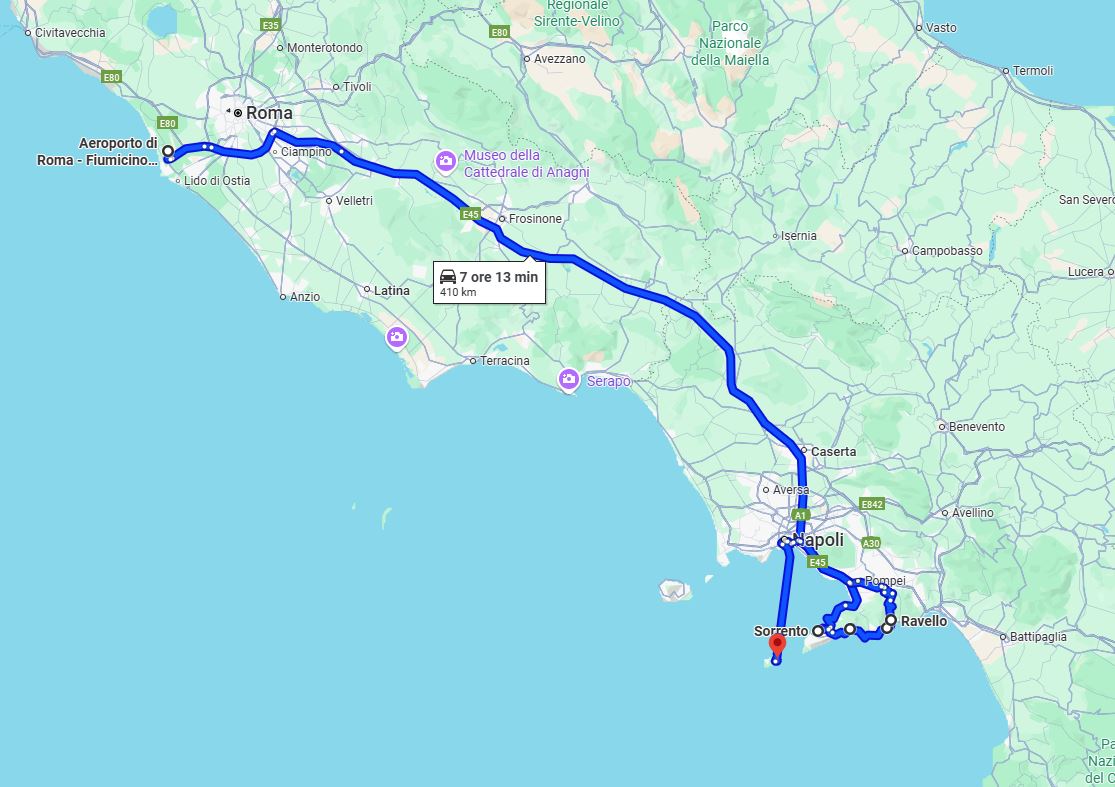 Trayectis Amalfi Coast itinerary 1