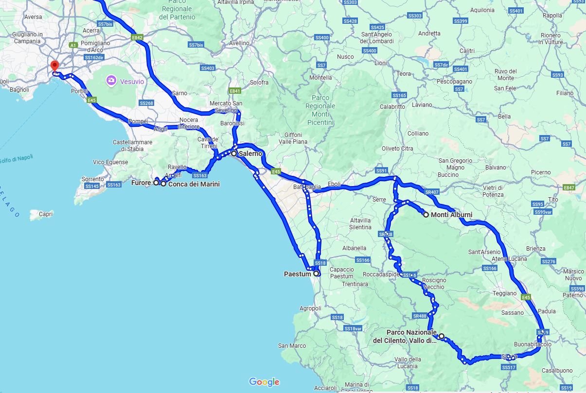Trayectis Amalfi Coast itinerary 2-2